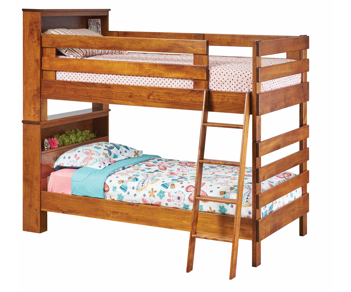 Bookcase Bunk Bed Black Buggy Furniture