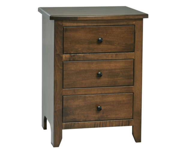Classic Shaker 3 Drawer Nightstand