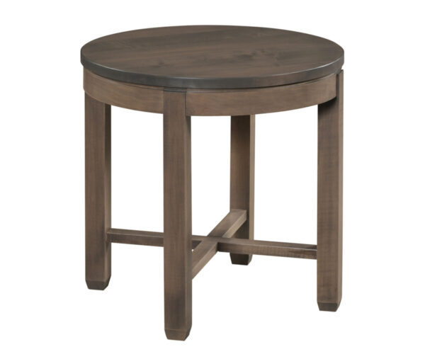 Antigo X Round End Table - 24"