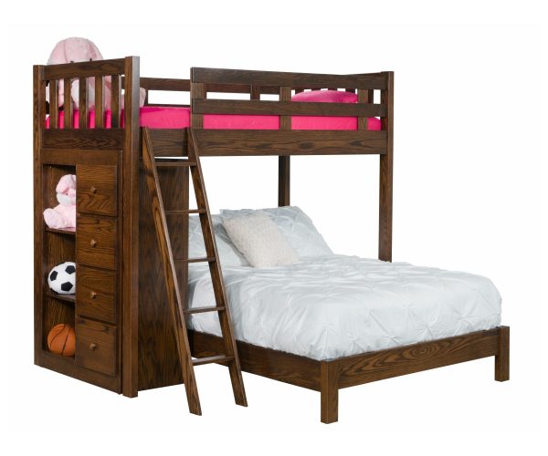 Sedona Twin x Twin Bunkbed With Bookcase