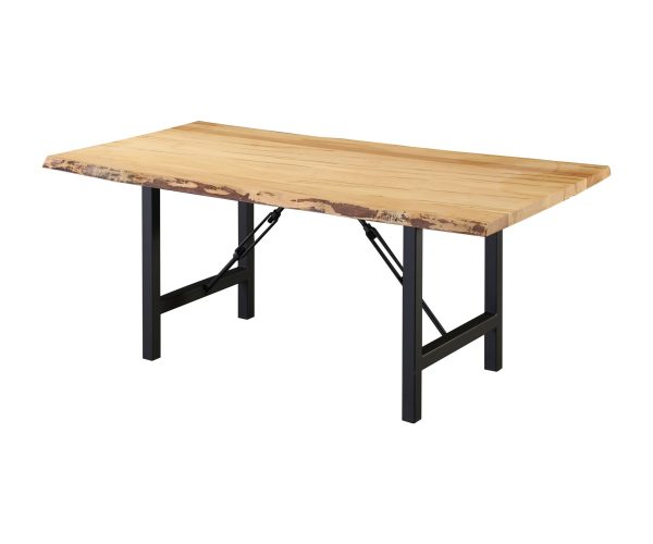 Wormy Maple Dining Table - Teton Legs