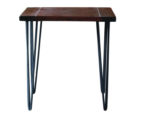 Seneca End Table with Iron Legs