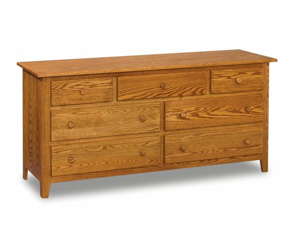 Shaker 7 Drawer Dresser - 66"W