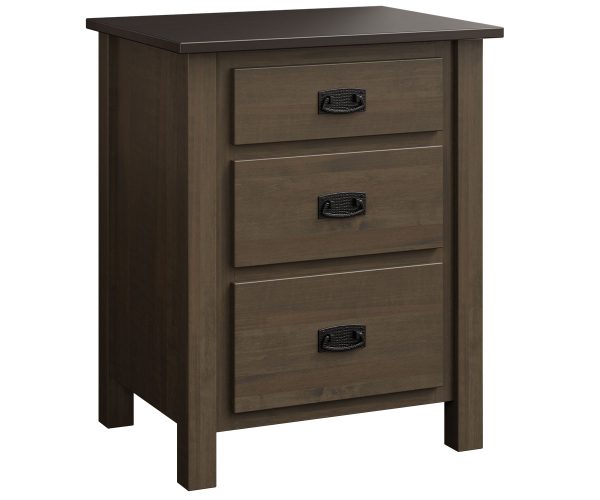 Dutch Country Mission 3 Drawer Nightstand