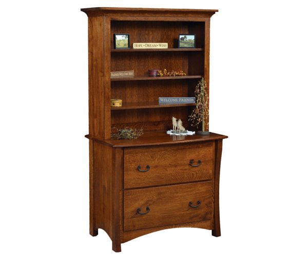 Master Lateral File Cabinet with Bookcase