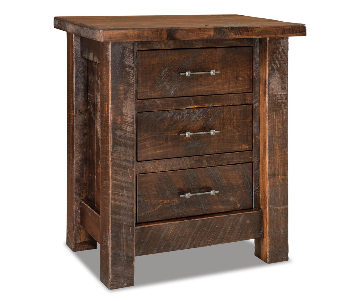Houston 3 Drawer Nightstand