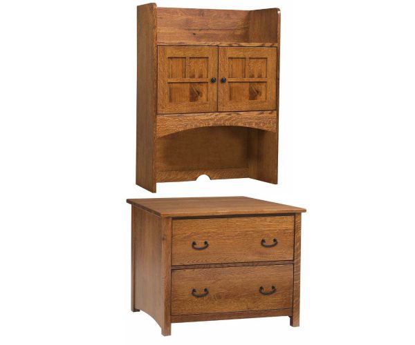 Rivertowne Lateral File With Hutch