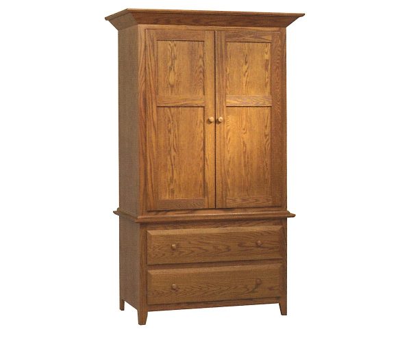 Shaker 2 Drawer Armoire
