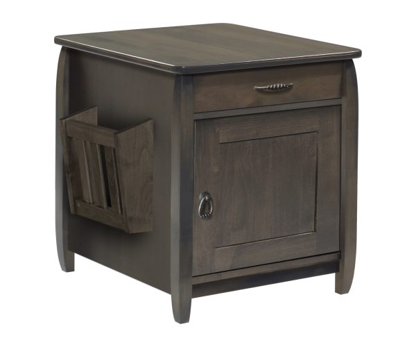 Apache Enclosed End Table with Magazine Rack
