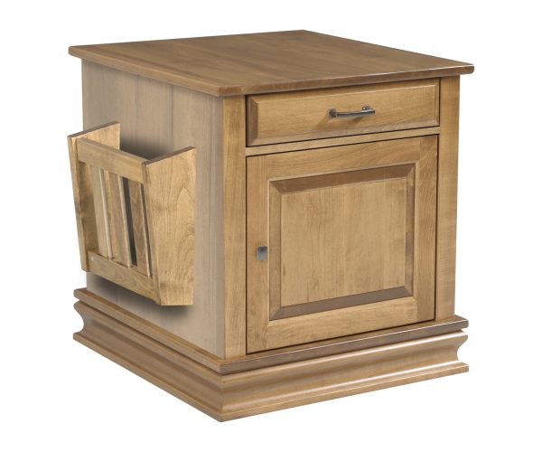 Burlington Enclosed End Table with Magazine Rack