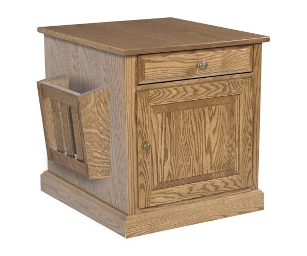 Riverview Enclosed End Table with Magazine Rack