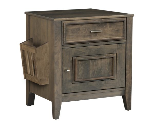 Capri Enclosed End Table with Magazine Rack