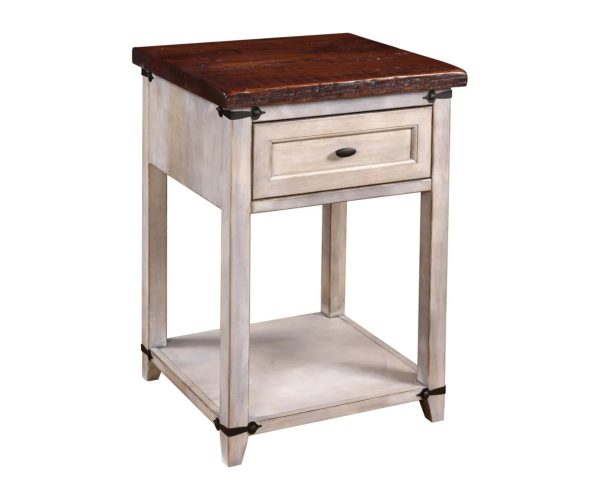 Farmhouse Heritage One Drawer Open Nightstand