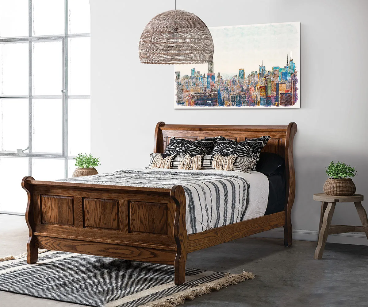 Classic Raised Panel Sleigh Bedroom Collection