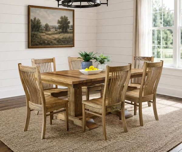 Marshall Double Pedestal Table Set